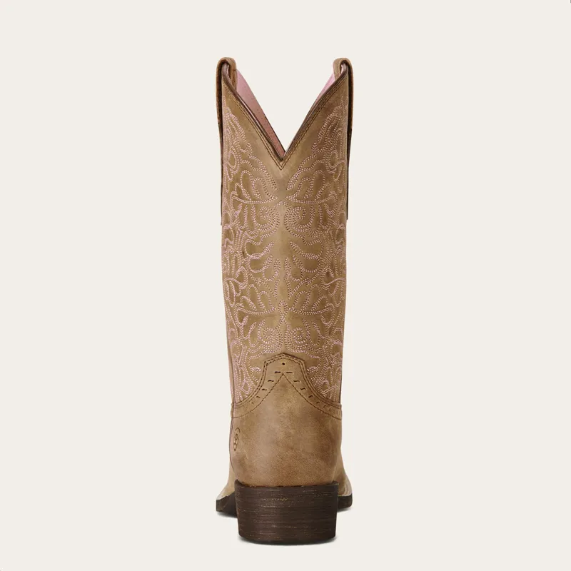 Ariat Round Up Remuda Western Boots Ladies in Brown Bomber-4