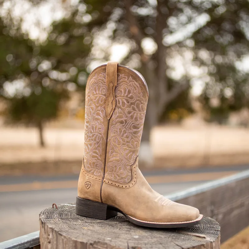 Ariat Round Up Remuda Western Boots Ladies in Brown Bomber-7
