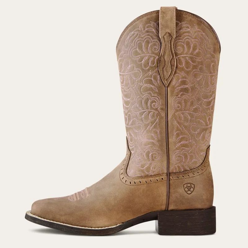 Ariat Round Up Remuda Western Boots Ladies in Brown Bomber-2