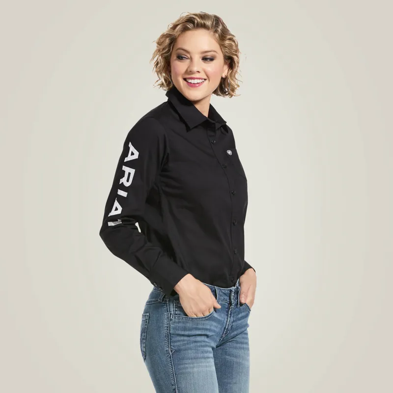 Ariat Team Kirby Stretch Western Shirt Ladies in Black