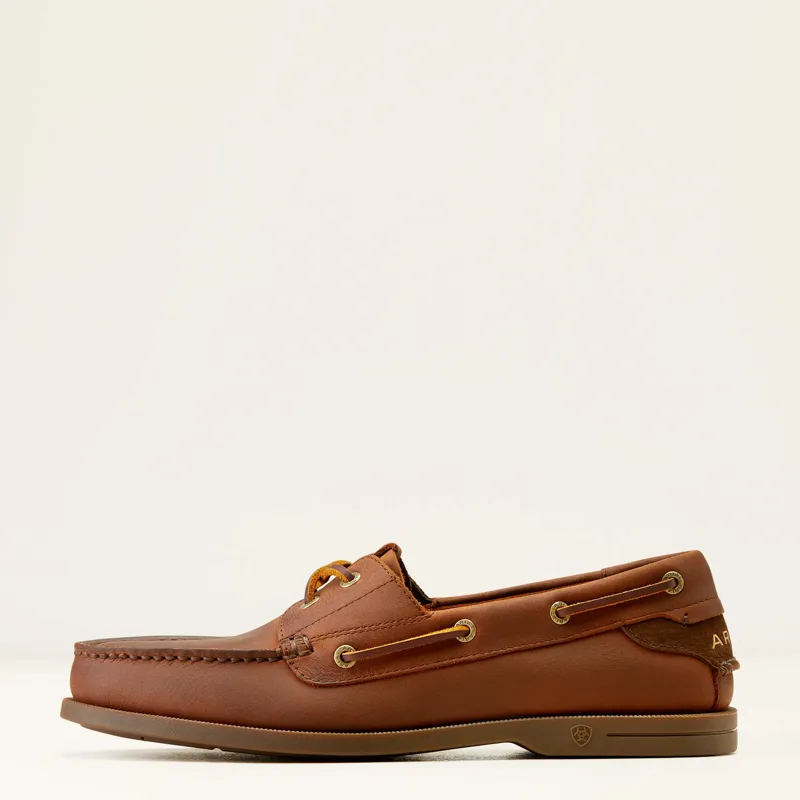 Ariat Antigua Boat Shoes Mens in Bridle Brown-2