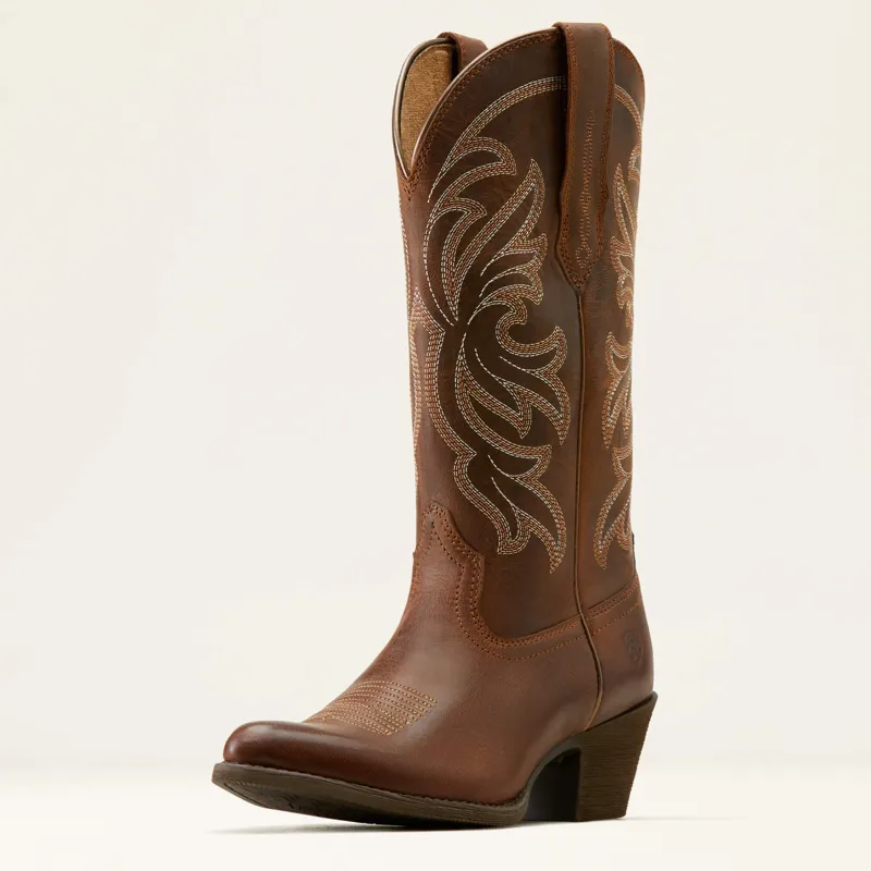 Ariat Heritage J Toe StretchFit Western Boots Ladies in Sassy Brown