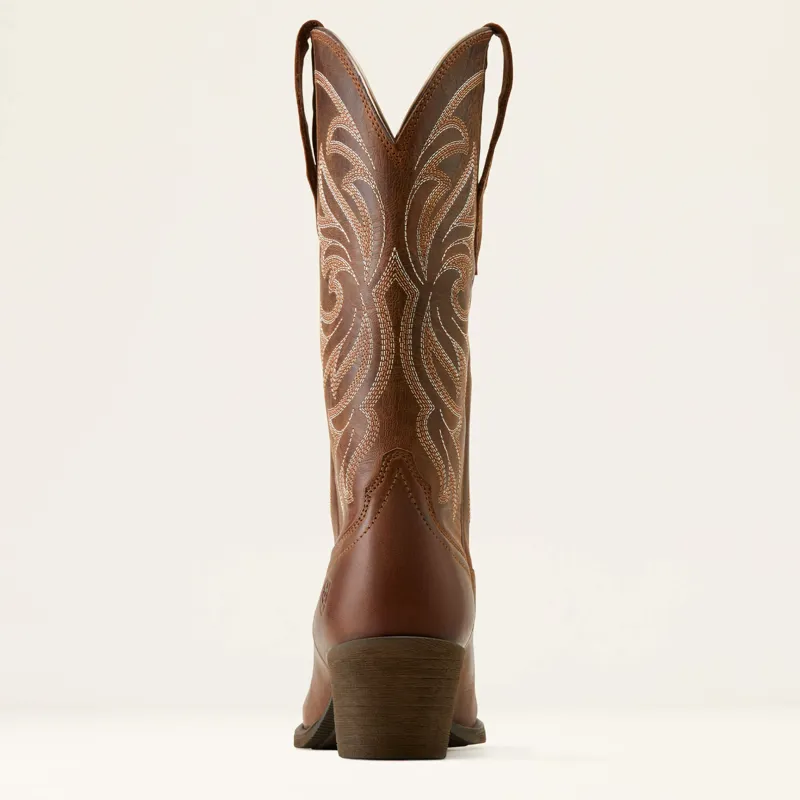 Ariat Heritage J Toe StretchFit Western Boots Ladies in Sassy Brown-4