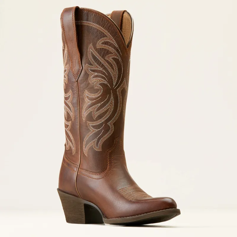 Ariat Heritage J Toe StretchFit Western Boots Ladies in Sassy Brown-3