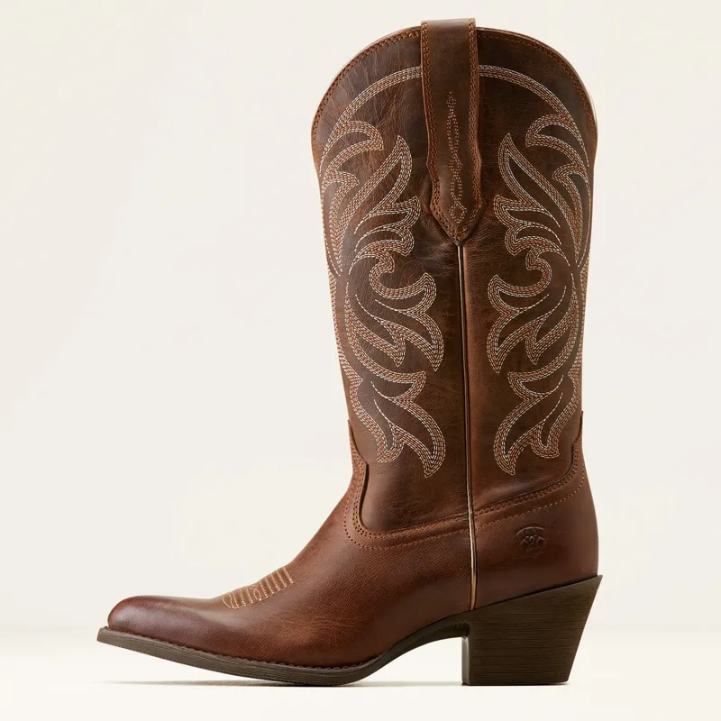 Ariat Heritage J Toe StretchFit Western Boots Ladies in Sassy Brown-2