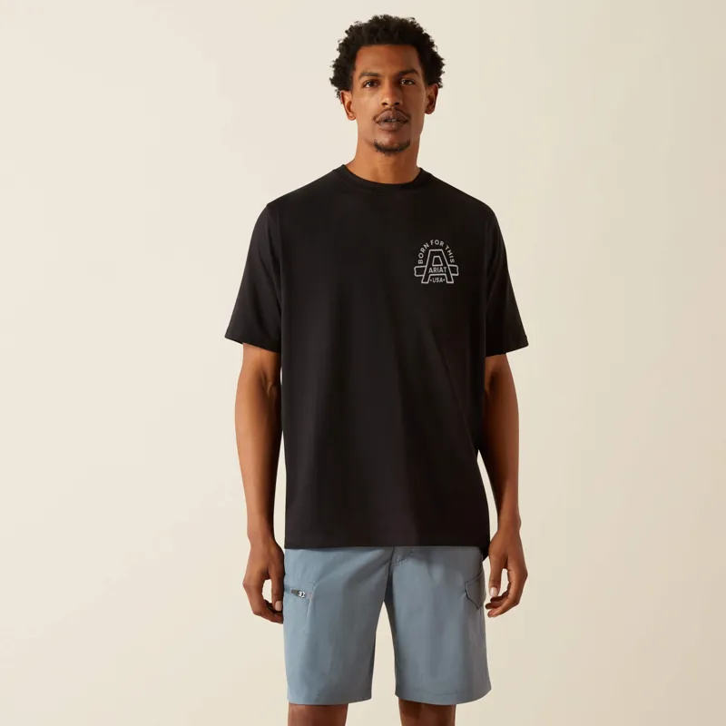 Ariat Rebar Cotton Strong Hardhead T-Shirt Mens in Black