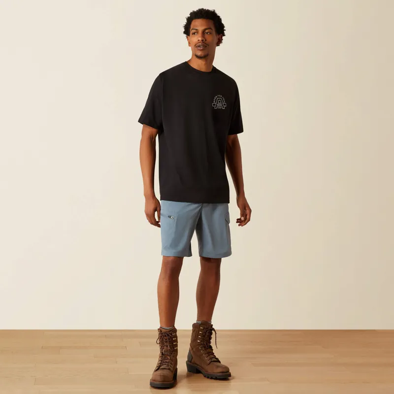 Ariat Rebar Cotton Strong Hardhead T-Shirt Mens in Black-2
