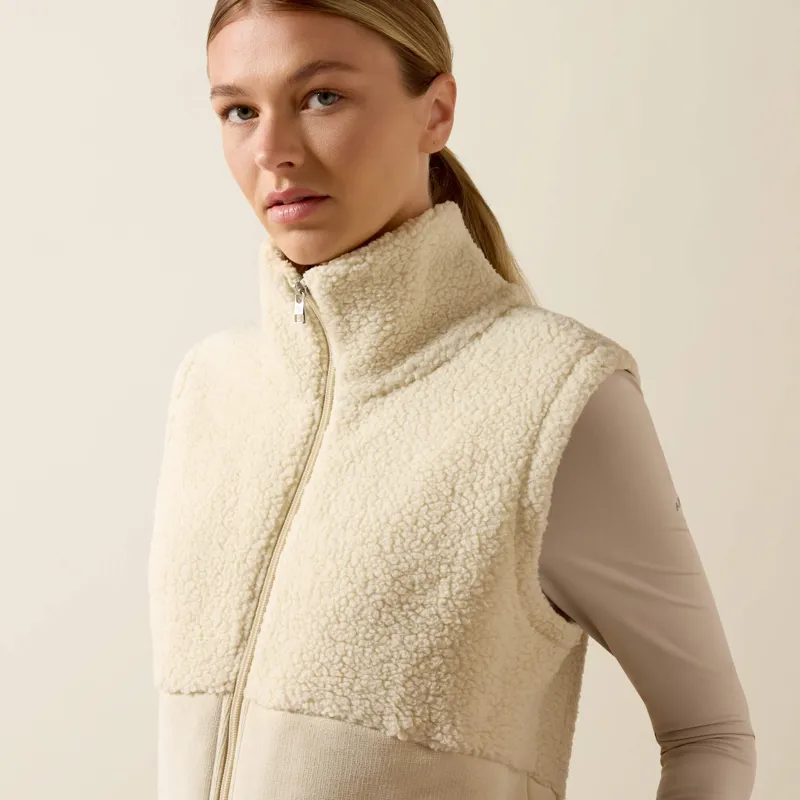 Ariat Laviolette Full Zip Vest Ladies in Almond Milk-4