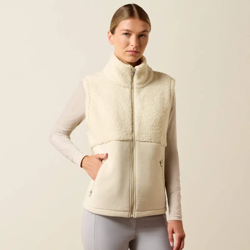 Ariat Laviolette Full Zip Vest Ladies in Almond Milk