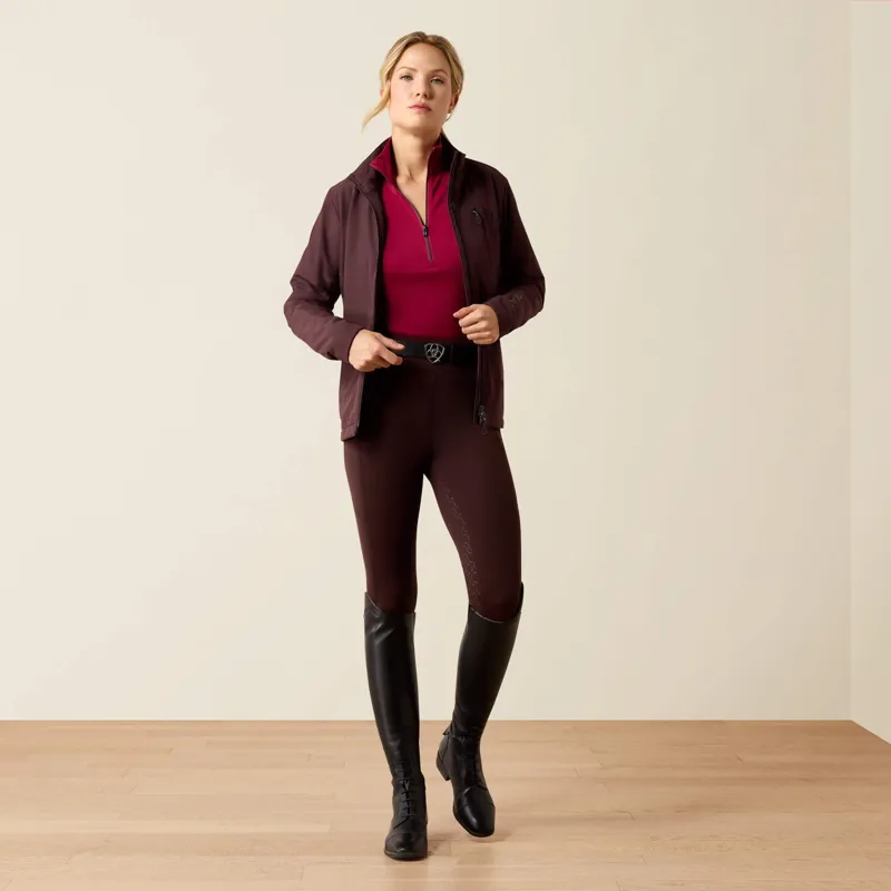 Ariat Venture 2.0 Thermal Full Seat Tights Ladies in Chocolate Plum-4