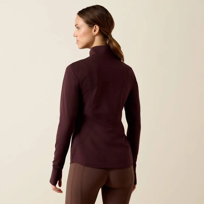 Ariat Gridwork 2.0 Base Layer Ladies in Chocolate Palm-2