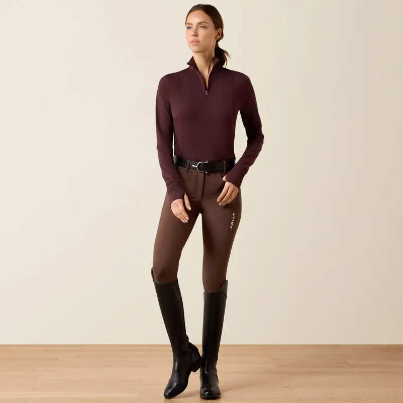 Ariat Gridwork 2.0 Base Layer Ladies in Chocolate Palm-3