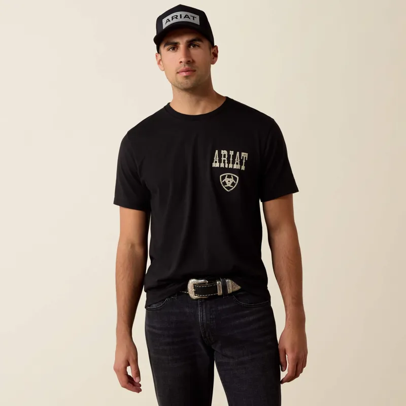 Ariat Cowboy Way Up T-Shirt Mens in Black