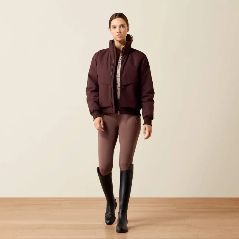 Ariat Stable 2.0 Insulated Jacket Ladies in Chocolate Plum-2