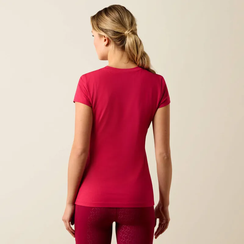 Ariat The Logo T-Shirt Ladies in Granita-3