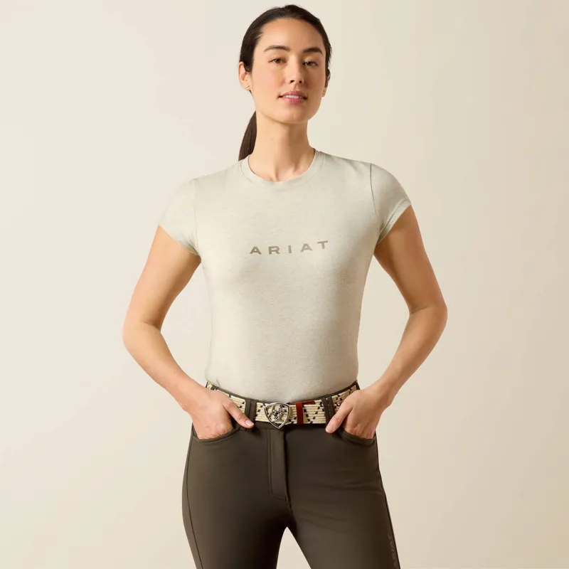 Ariat The Logo T-Shirt Ladies in Winter Twig Heather