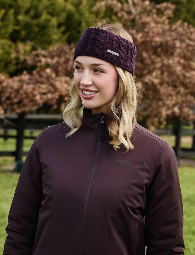 WeatherBeeta Knitted Headband in Blackberry-1
