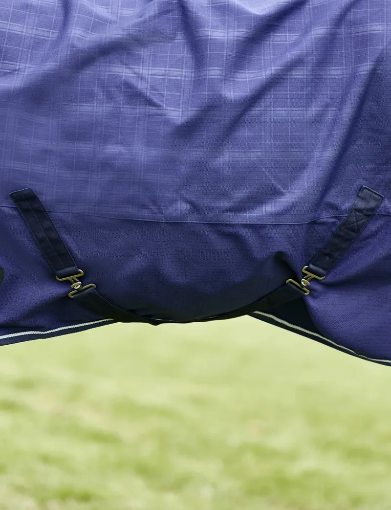 Weatherbeeta Comfitec Prelim Turnout Combo Rug 100g in Navy Plaid-6