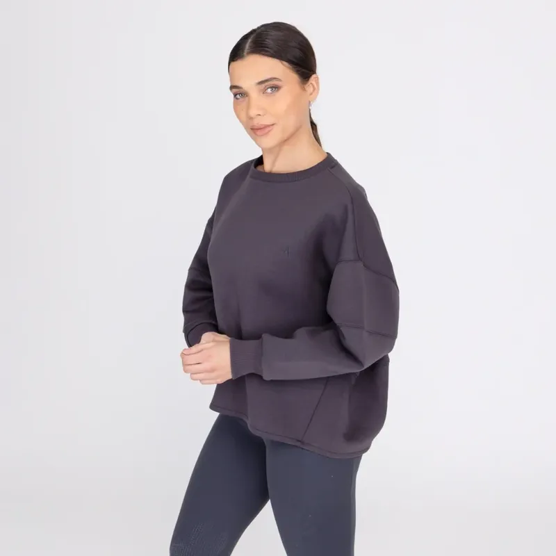 Aubrion React Sweatshirt Ladies in Charcoal-2