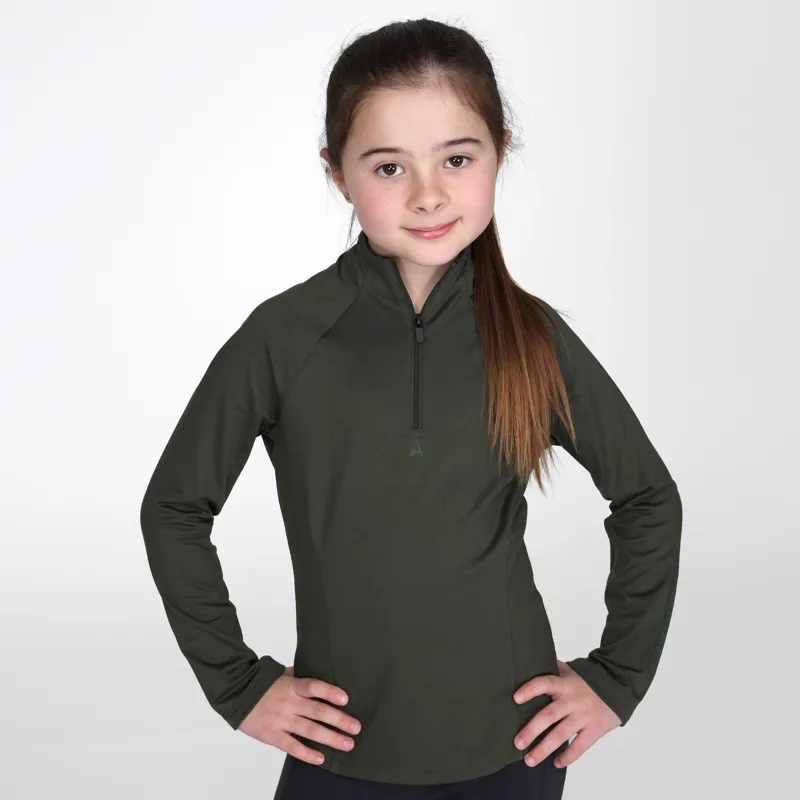 Aubrion React Winter Young Rider Base Layer - Khaki