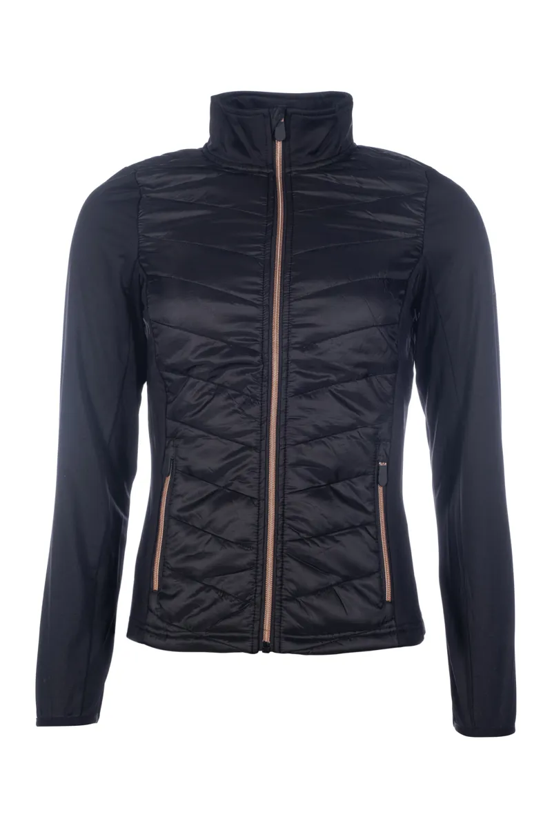 HKM Prag Jersey Jacket Juniors in Black and Rose Gold
