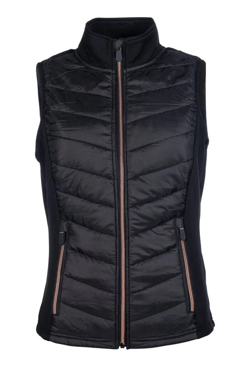 HKM Basel Junior Gilet in Black and Rose Gold