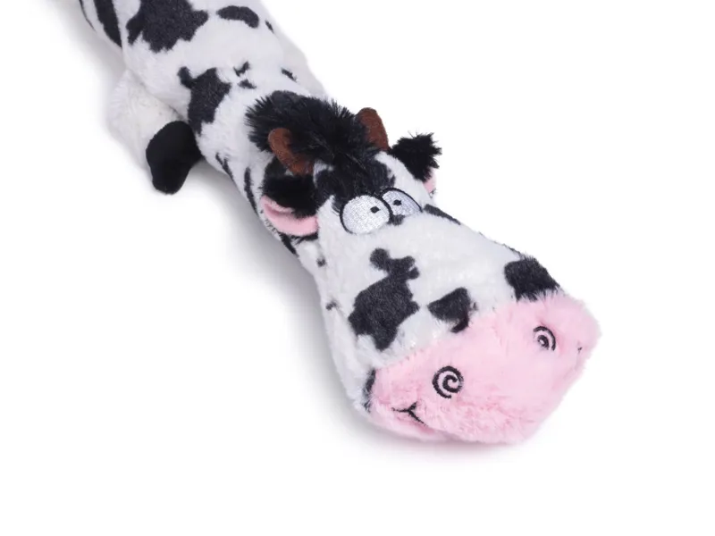 Petface Buddies Lazy Moo Plush Dog Toy-1