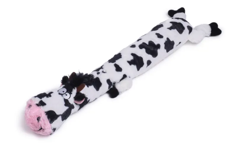 Petface Buddies Lazy Moo Plush Dog Toy