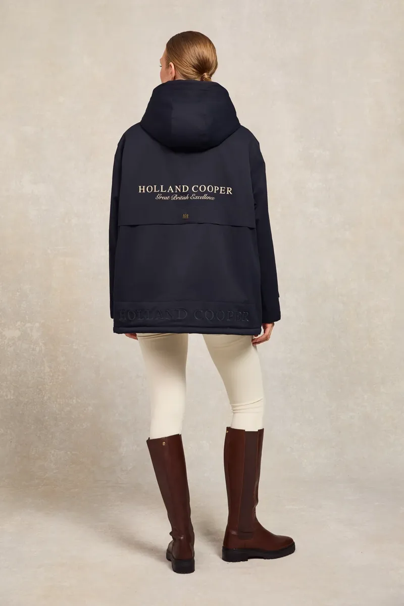 Holland Cooper One-Size Waterproof Jacket - Ink Navy-3