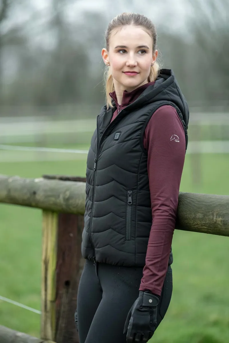HKM High Temperature Heating Gilet in Black-10
