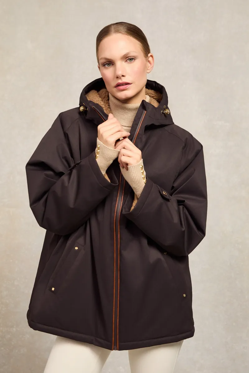 Holland Cooper One-Size Waterproof Jacket - Chocolate