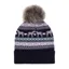 Platinum Malmo Bobble Hat in Purple and Navy