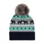 Platinum Malmo Bobble Hat in Navy and Grey