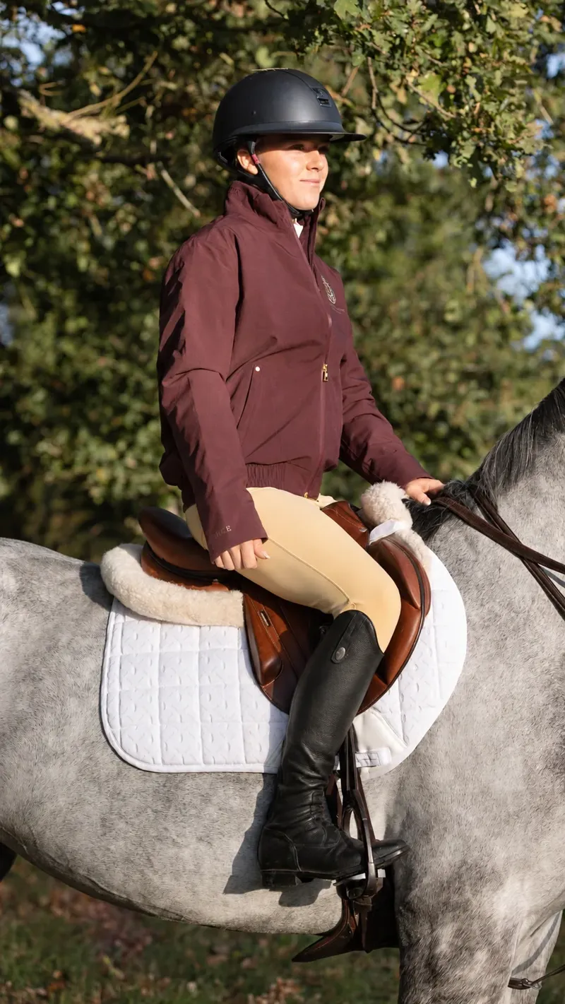 Holland Cooper Chiltern Team Waterproof Jacket Ladies in Mulberry-7