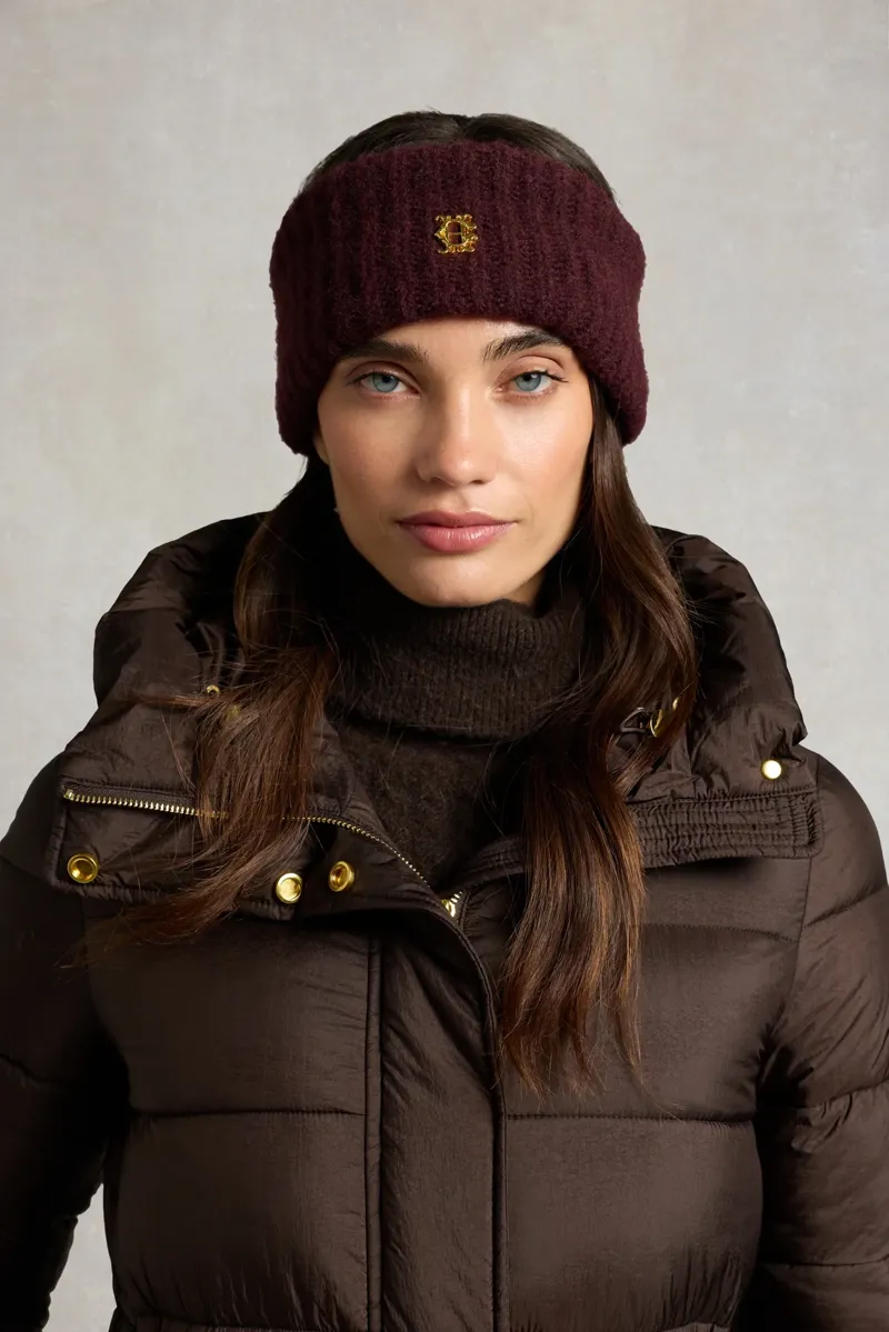 Holland Cooper Knitted Headband in Merlot