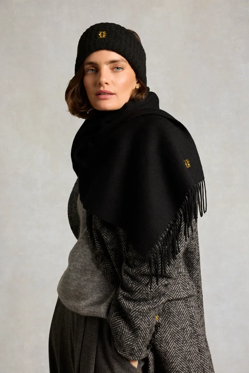 Holland Cooper Knitted Headband in Black-4