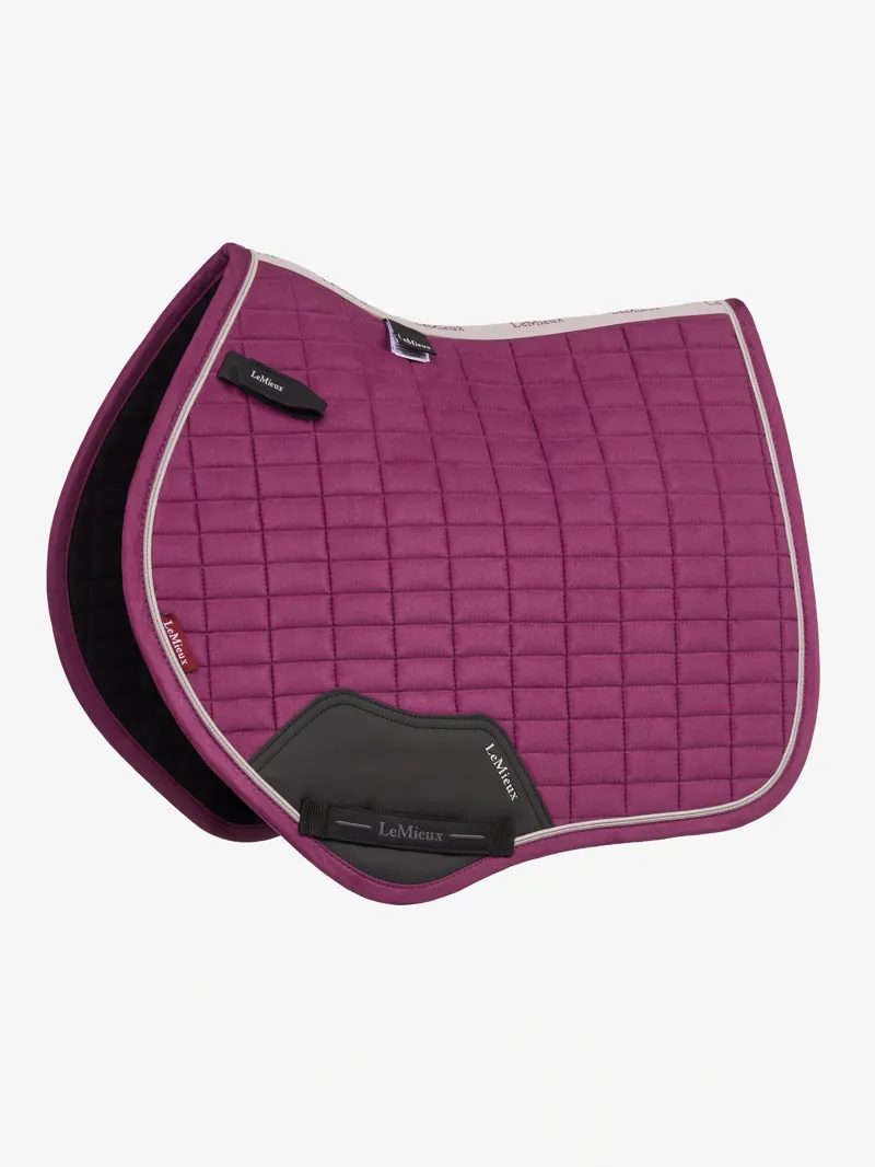 LeMieux Suede Close Contact Saddle Pad in Blackberry