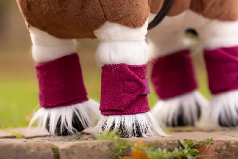 LeMieux Toy Pony Bandages in Blackberry-1