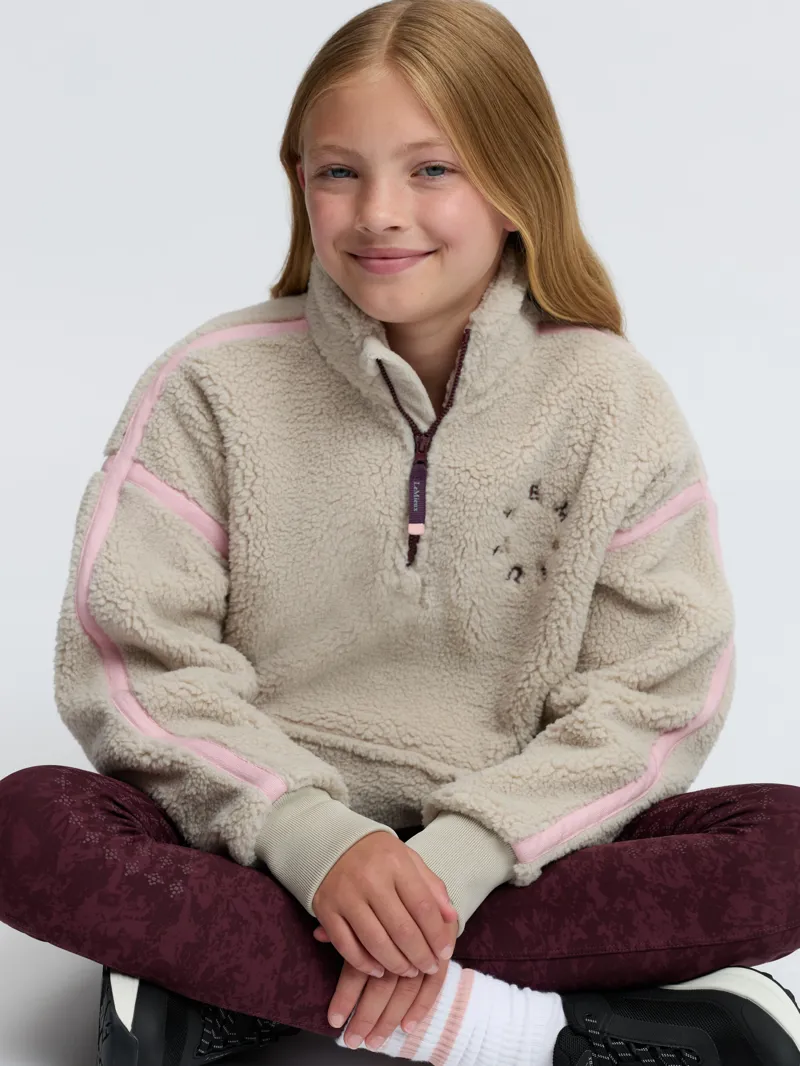 LeMieux Jody Teddy Fleece Young Rider in Stone-2