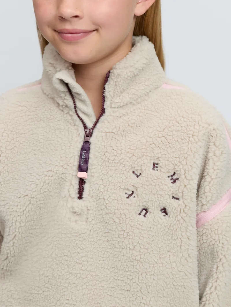 LeMieux Jody Teddy Fleece Young Rider in Stone-5