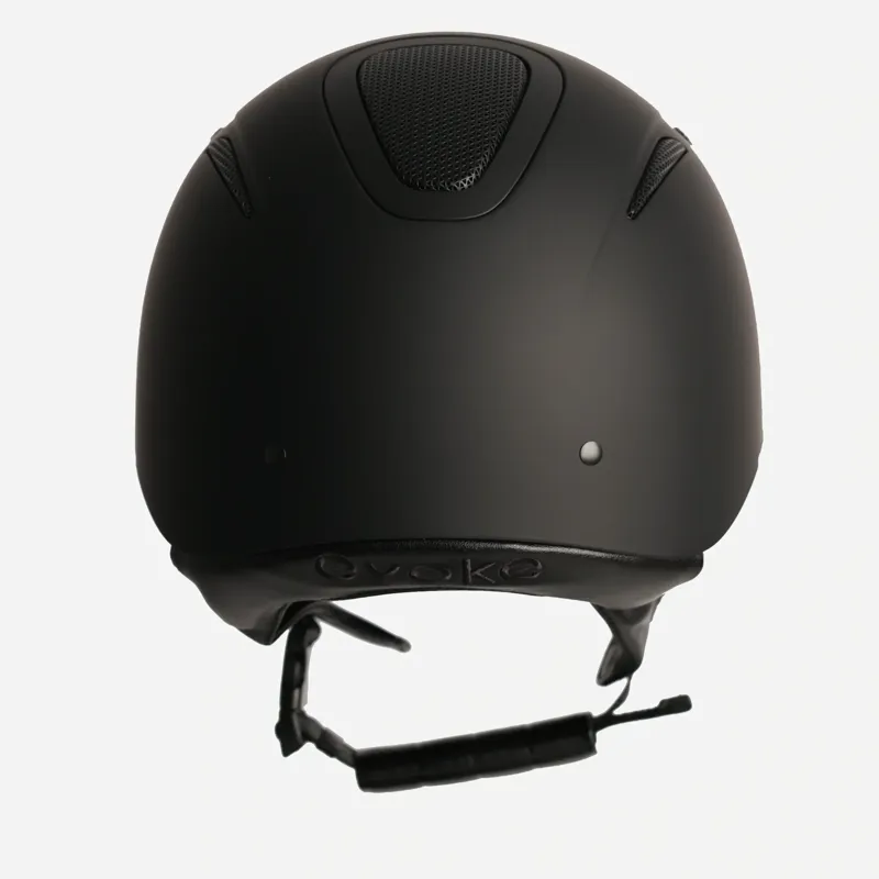 Evoke Elara Classic Peak Riding Helmet in Midnight Black Matt-3