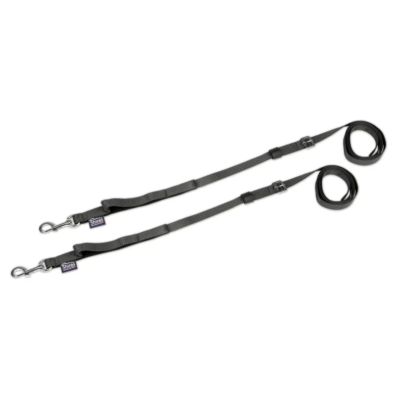 Shires Nylon Web Side Reins in Black