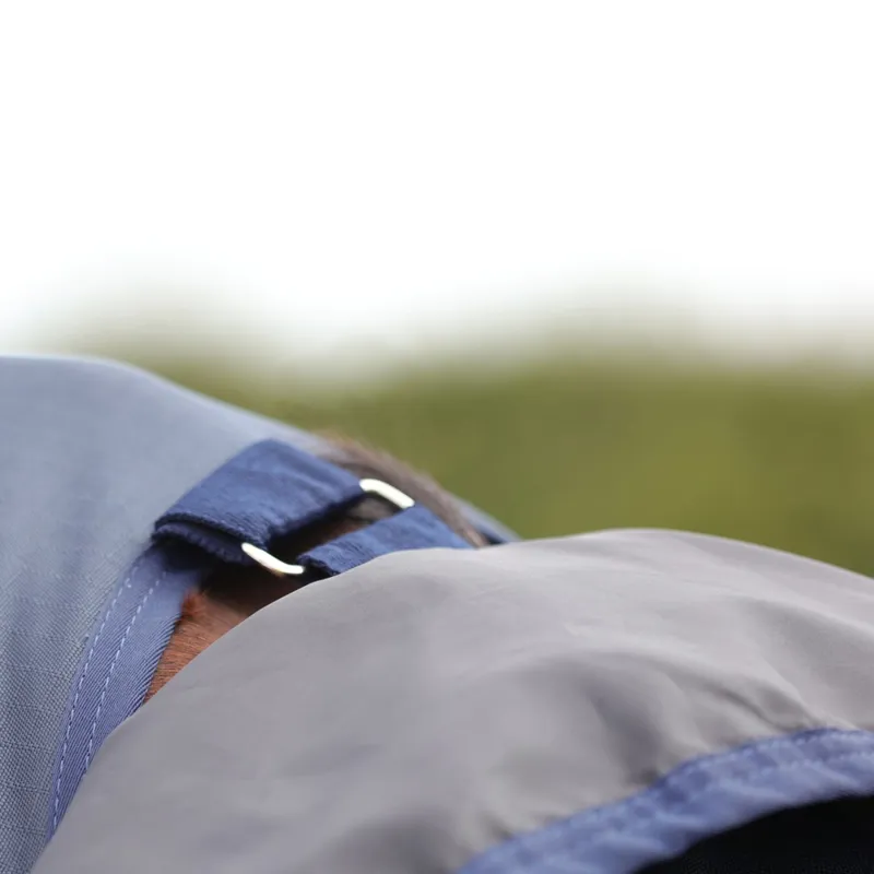 StormX Empra Aqua Shield Fly Rug - Navy and Silver-4