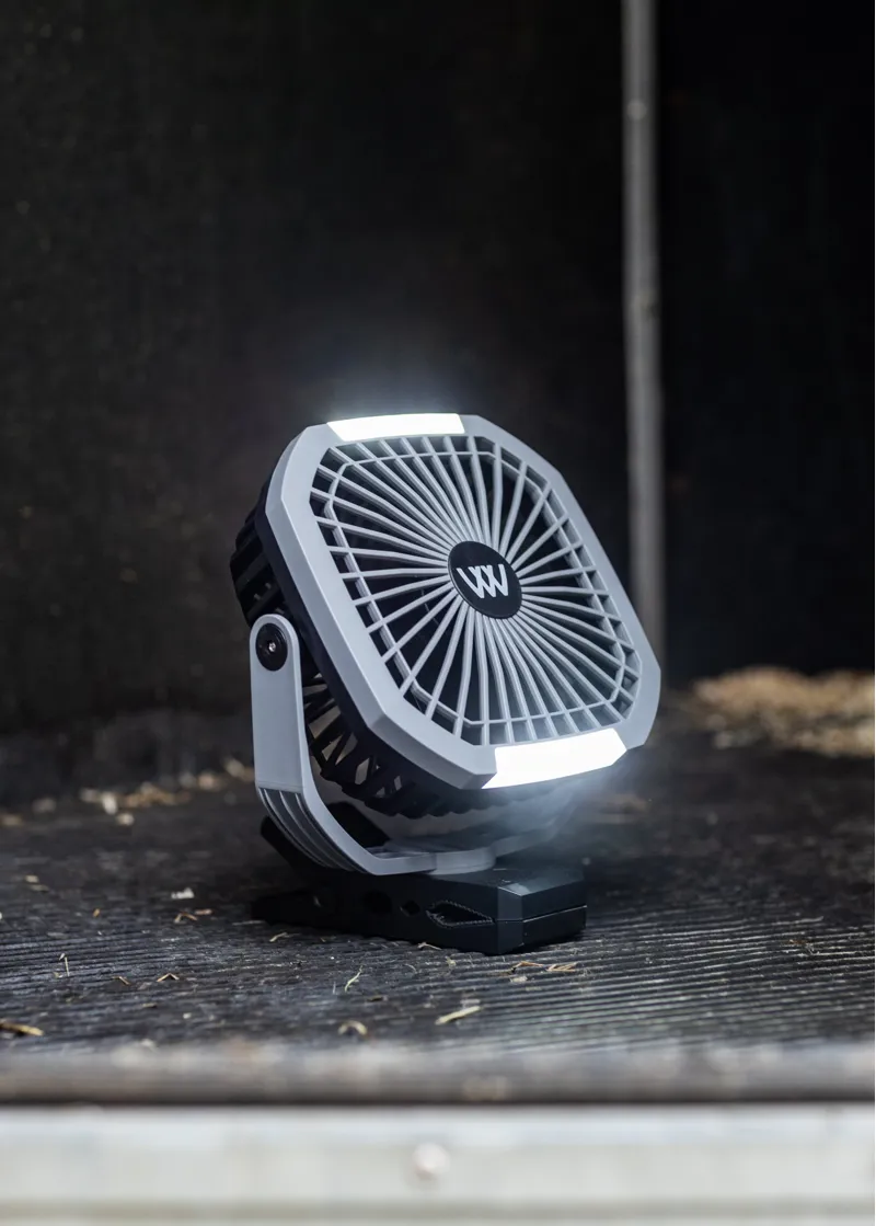 Woof Wear Multi-Mount Rechargeable Fan in Black and Grey-5