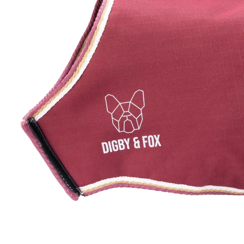 Digby and Fox Waterproof Dog Coat in Maroon-5