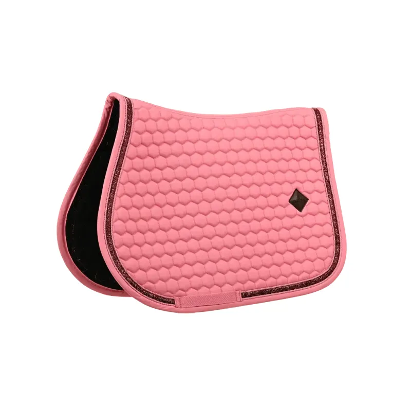Kentucky Horsewear Glitter Band Show Jumping Saddle Pad in Pink