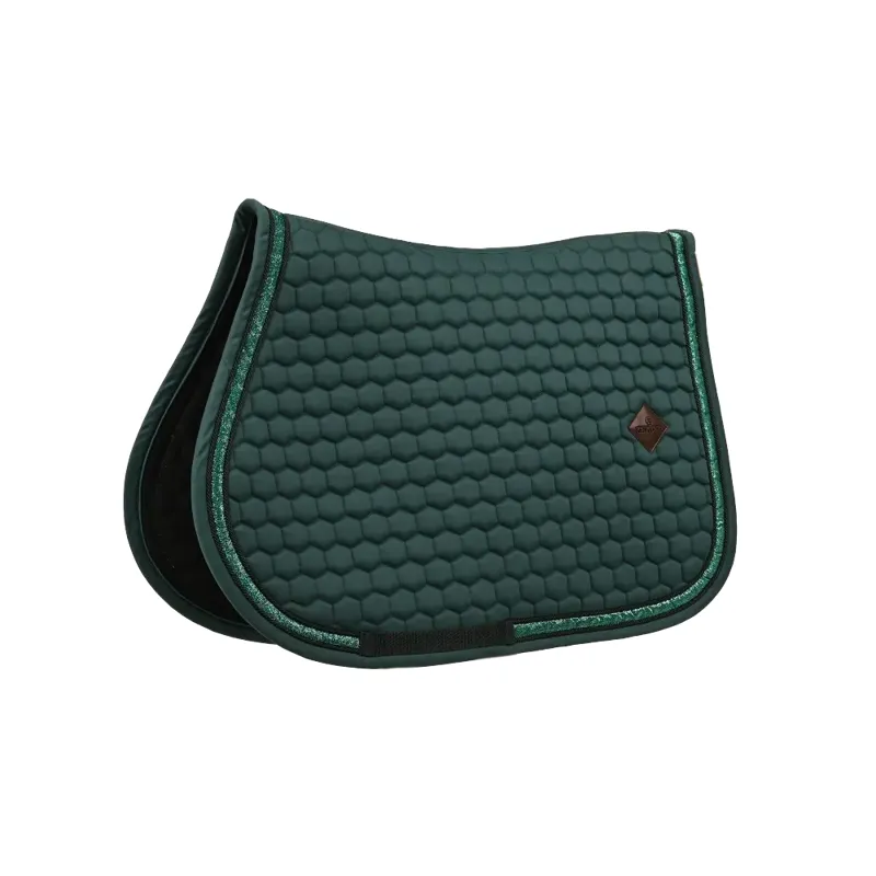 Kentucky Horsewear Glitter Band Show Jumping Saddle Pad in Emerald