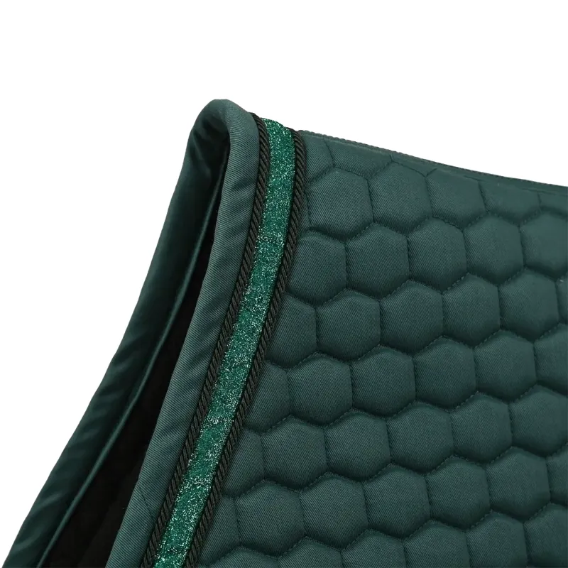 Kentucky Horsewear Glitter Band Show Jumping Saddle Pad in Emerald-2