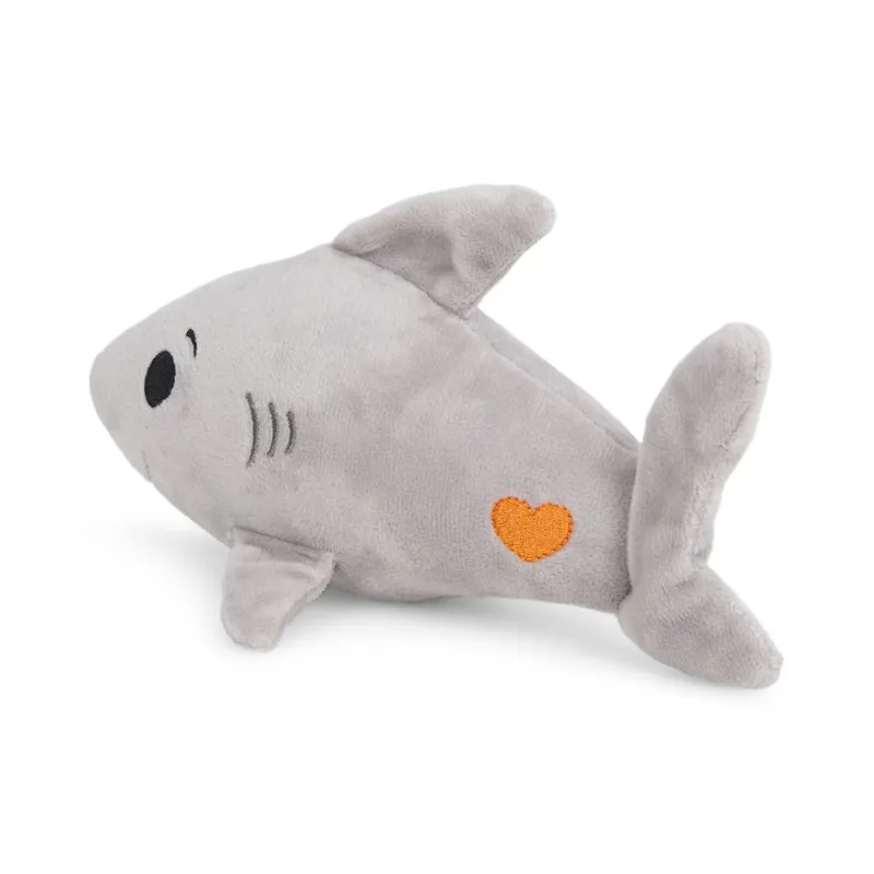 Petface Seriously Strong Rubberoid Shark Plush Dog Toy-3