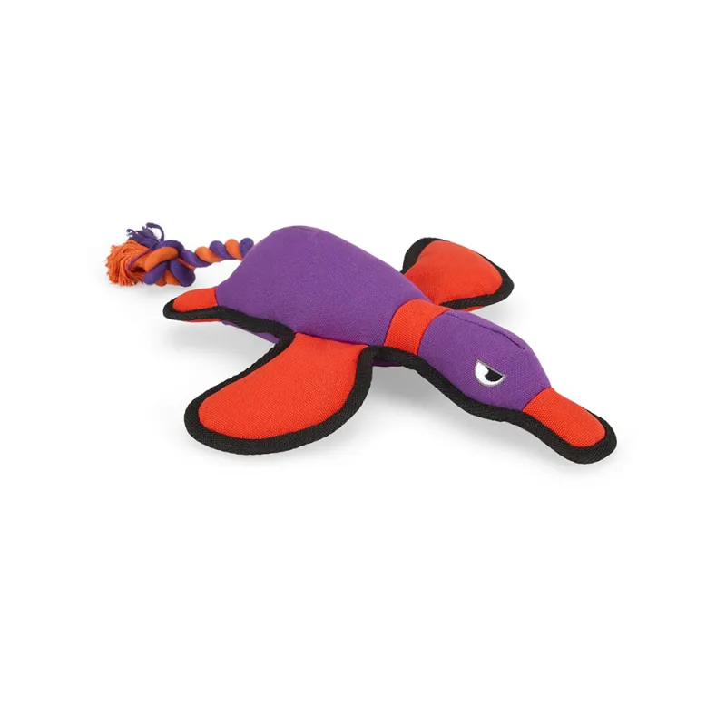 Petface Rope Tail Duck Plush Dog Toy-3